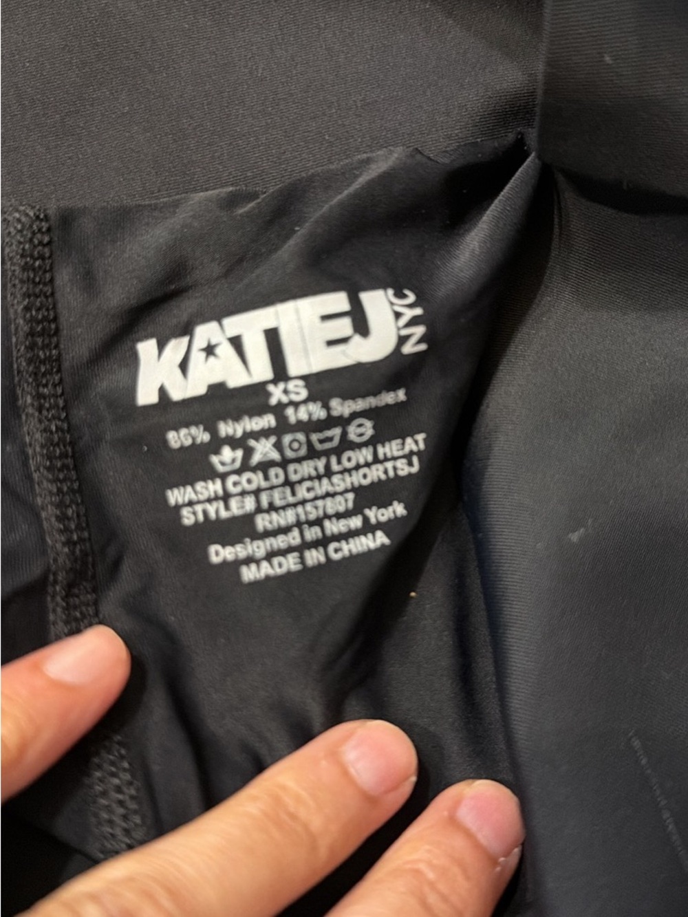 Katie J NYC Black Athletic Shorts